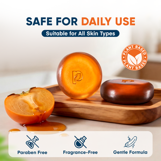 ProBliva Japanese Persimmon Cleanser Bar 2 Pk Bundle for Body Odor