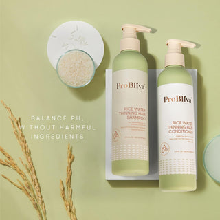 Rice Water Thinning Hair Shampoo & Conditioner