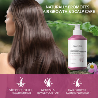 Onion & Rosemary Hair Growth Conditioner: Biotin Infused Nourishing Formula for Thinning, Dry, Breakage & Damaged Hair – Moisturizing & Strengthening Conditioner for Women and Men - 16.9 Fl Oz